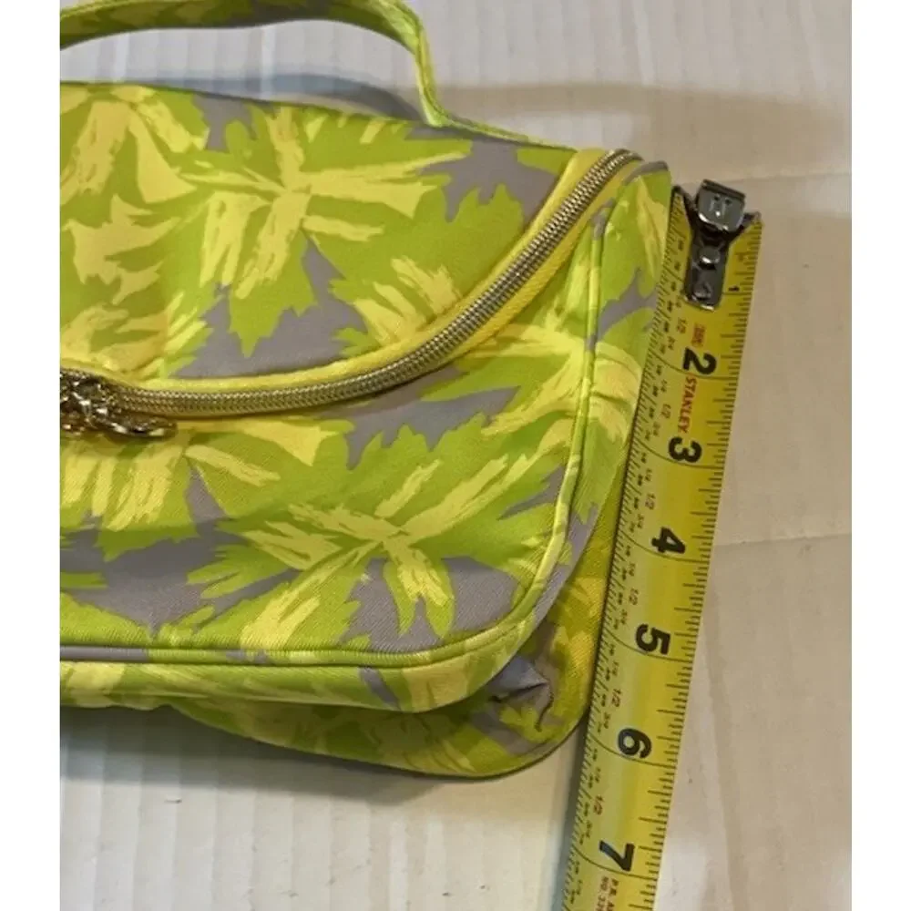 Estee Lauder Yellow Abstract Makeup Pouch Zippered Bag